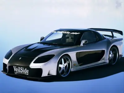 Mazda RX-7  Veilside Fortune 1997 Low-poly 3D model
