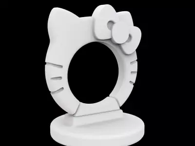 Hello Kitty Cup Holder 3D Print Model 3D print model