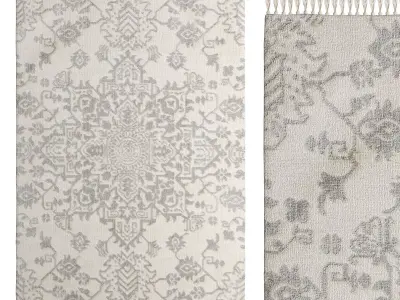 Rug Elias Grey By Benuta 3D model