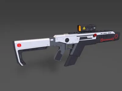 SCI-FI Weapons pack 1 Low-poly 3D model