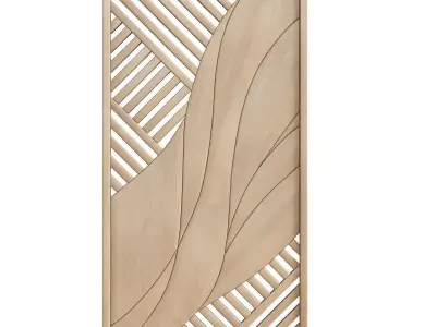 Wood Wall Decor Collection 01 3D model
