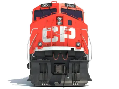 Canadian Pacific Locomotive 3D model