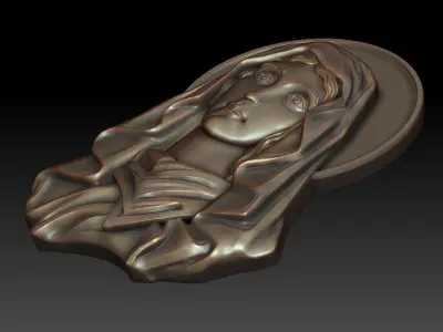 Virgin Mary 16 3D print model