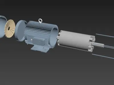 Electric Motor 3D model