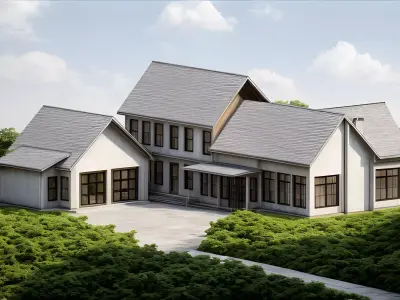 Revit Model wood House 3D model