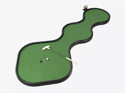 Miniature Golf Course 01 3D model