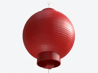 Oriental Traditional Hanging Paper Lantern 01 3D model