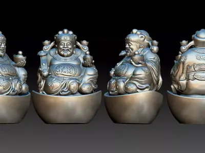 god of Weath  3D print model