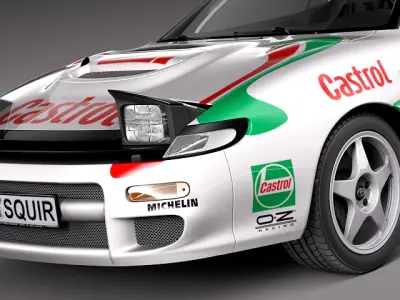 Toyota Celica WRC Carlos Sainz 1991 3D model