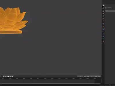Elegant Lotus Flower Decorative Ornament 3D Print Model 3D print model