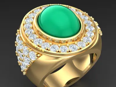 Luxury Men Rings Designs 5MR013 3D print model