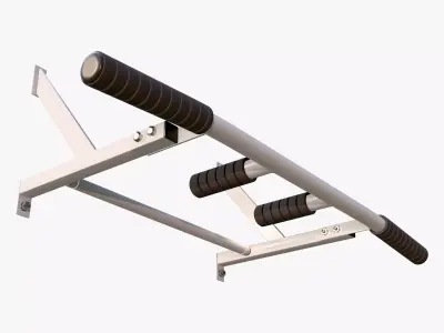 Wall Mounted Pull Up Bar M1 3D model