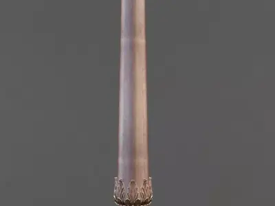 Column wooden 3D model