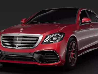 Mercedes AMG S 63 4MATIC V222 2018 Lang 3D model