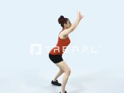 Yearn 11L Volleyball Overhead Sports Woman Low-poly 3D model