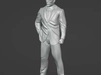 FIGURE JASON STATHAM CHARACTER  SCALE 164 3D print model