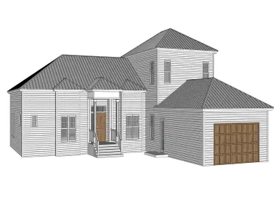 Cottage House-10 3D model