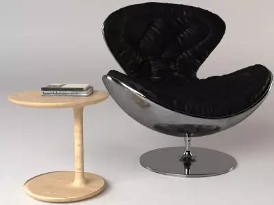 LEATHER LOUNGE CHAIR 3D model purchase