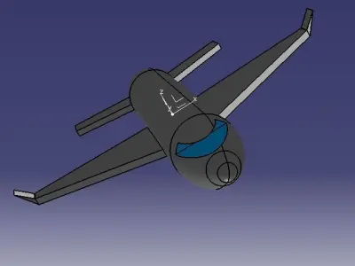 Avion catia v5 3D print model
