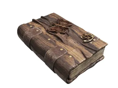 Decorative book Low-poly 3D model