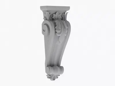 Scroll Corbel 62 3D model