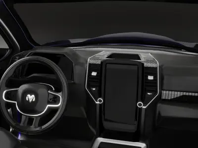 Ram 1500 Ramcharger 2025 Low-poly 3D model