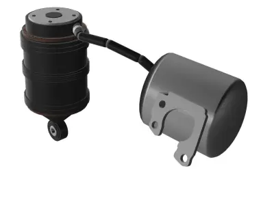 REAR AIR SUSPENSION AND TANK  3D model