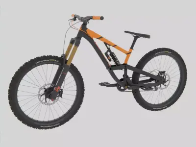 Mountain bike PBR 3D model