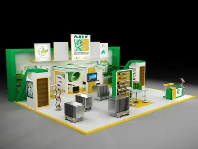 Booth Exhibition Stand a297 3D model