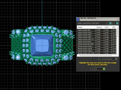 LUXURIOUS GOLD RING 3D PRINTABLE MODEL  3D print model