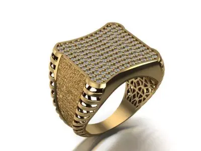 Gold Ring  3D print model