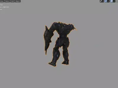 Melted optimus prime debree apocalyptic Low poly textured Low-poly 3D model