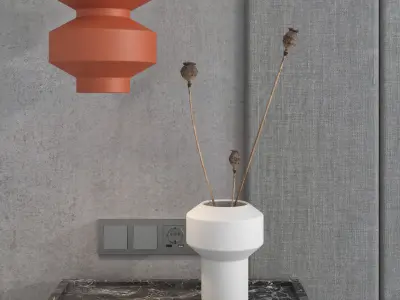 Decorative wall panel set 112 3D model