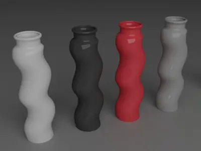 Pack 3 Flower Vase 3D printable models  3D print model
