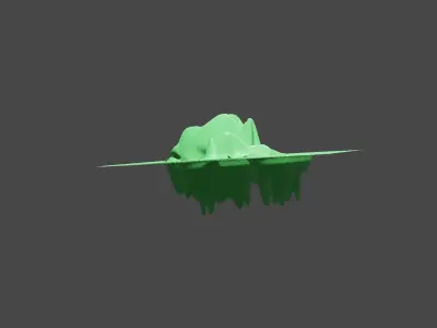 Mountain are beauty of games Low-poly 3D model