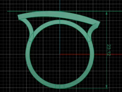 jewelry ring 312 3D print model