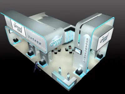 Exhibition - Area - 15X9-3DMAX2010-01 3D model