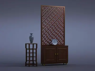 cabinet cabinet wardrobe sofa bed table bookshelve 3D model