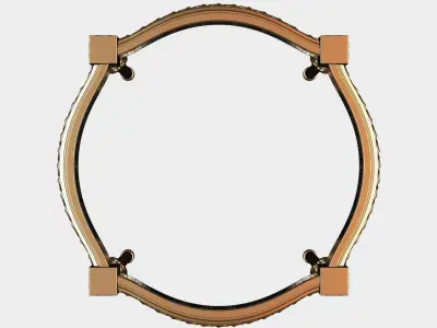 Carved coffee table for cnc 18 3D model