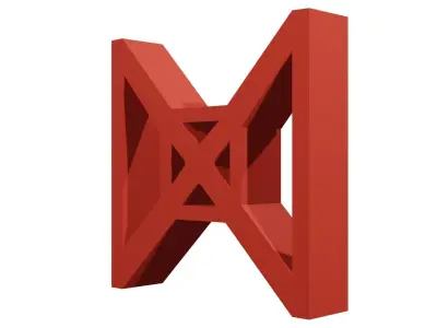 Brick Jaali X 3D model