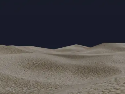 Desert Landscape Free low-poly 3D model