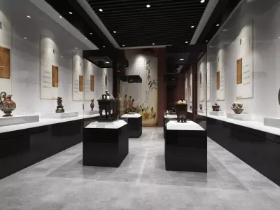 museum Low-poly 3D model