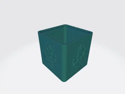 Cactus pot Free 3D print model