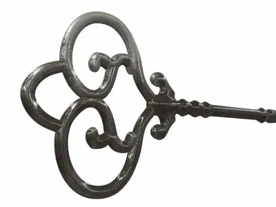 Ornamental key 4 3D model