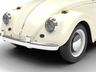 Volkswagen Beetle Type 1 1200 1965 3d model 3D model