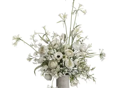 Flower In Vase 95 3D model