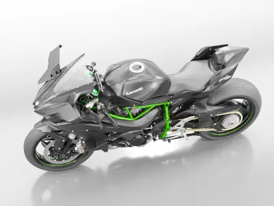 KAWASAKI NINJA H2R 2021 3D model