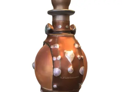 Cursed Potion Bottle Pack Low-poly 3D model