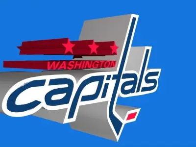 Washington Capitals Team Logo 3D model