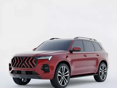 Modern SUV  Low-poly 3D model